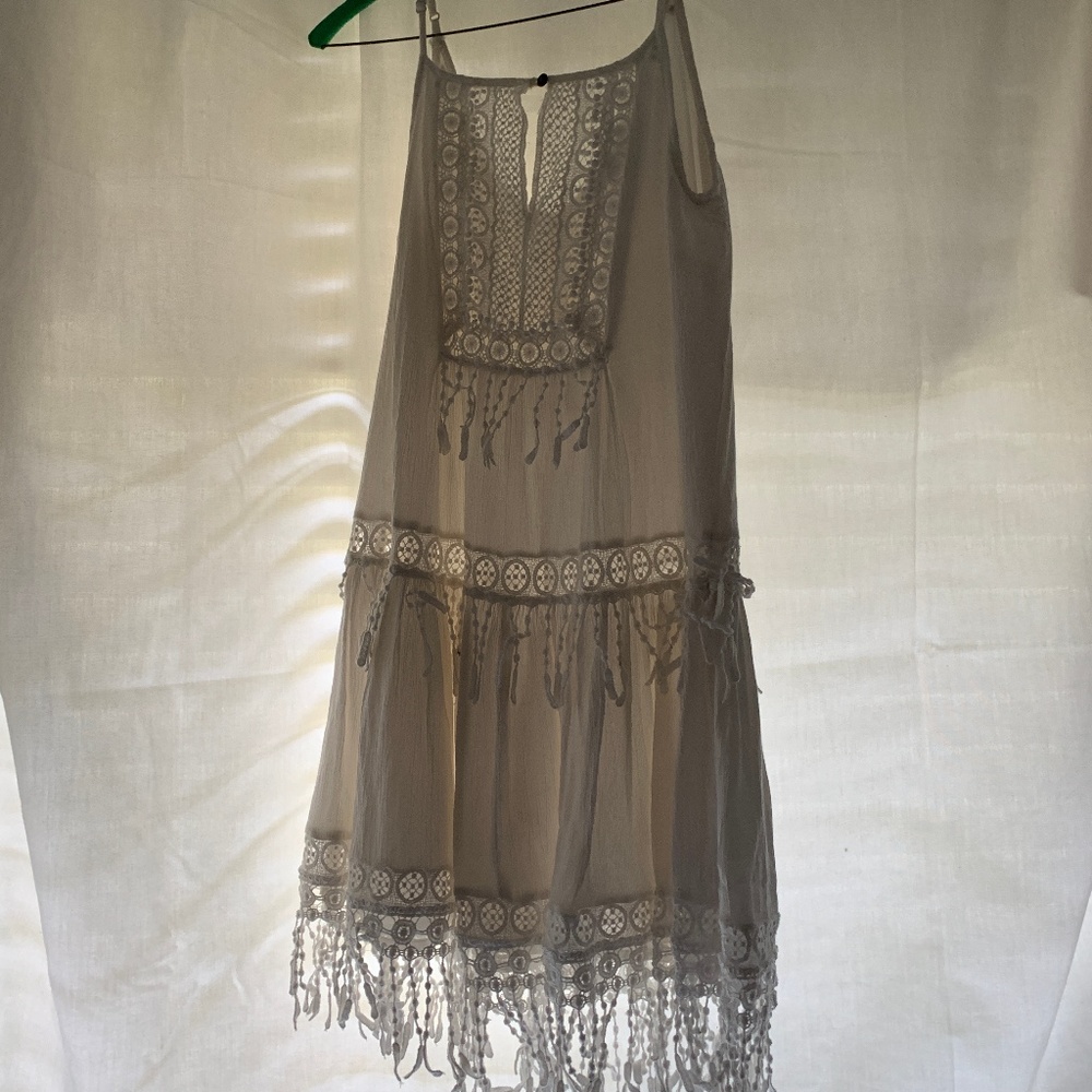 White Boho Dress